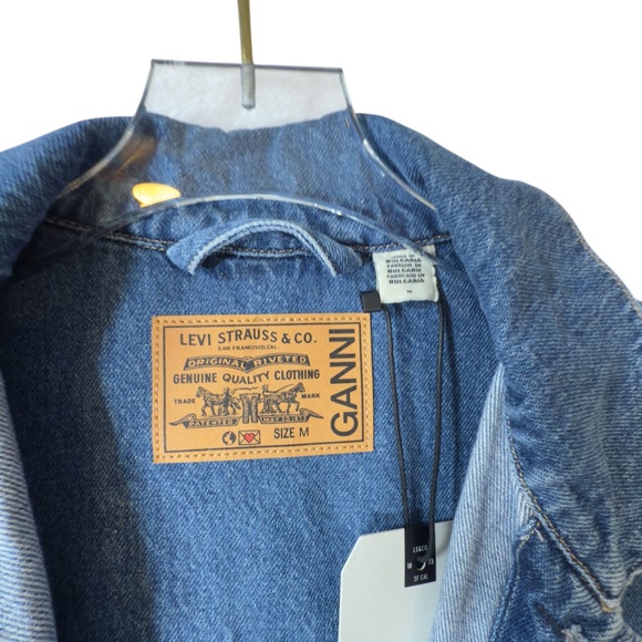 Levi’s x GANNI Oversized Denim Jacket Size M Rare Collab Limited Edition - Picture 3 of 11